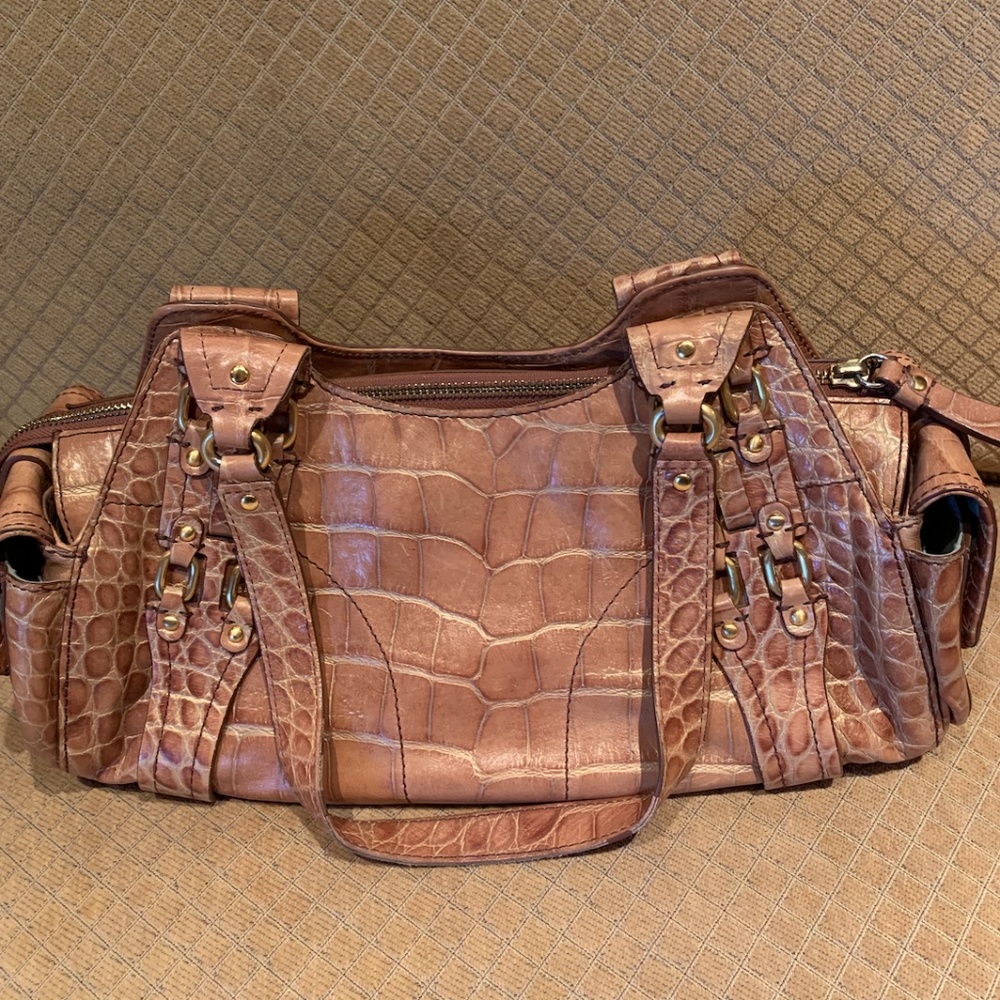 COLE HAAN crocodile pocketbook